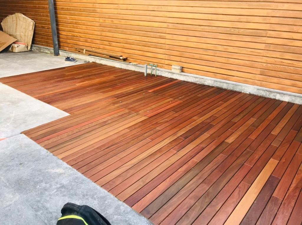 Decking floor and outdoor cladding