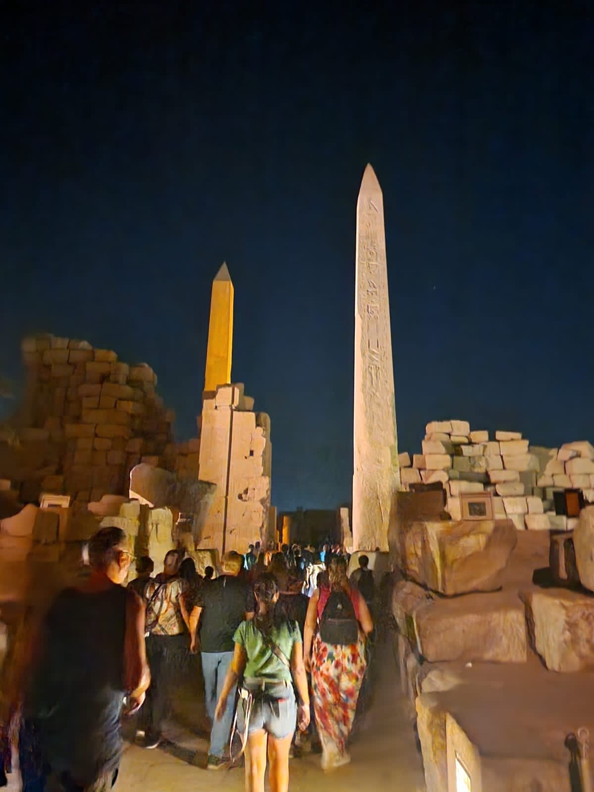 Sound and light concert from the great Karnak Temple