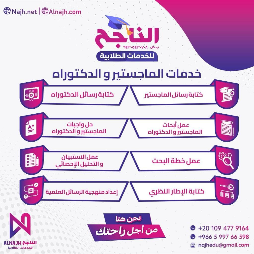 خدمات الماجستير والدكتوراه
