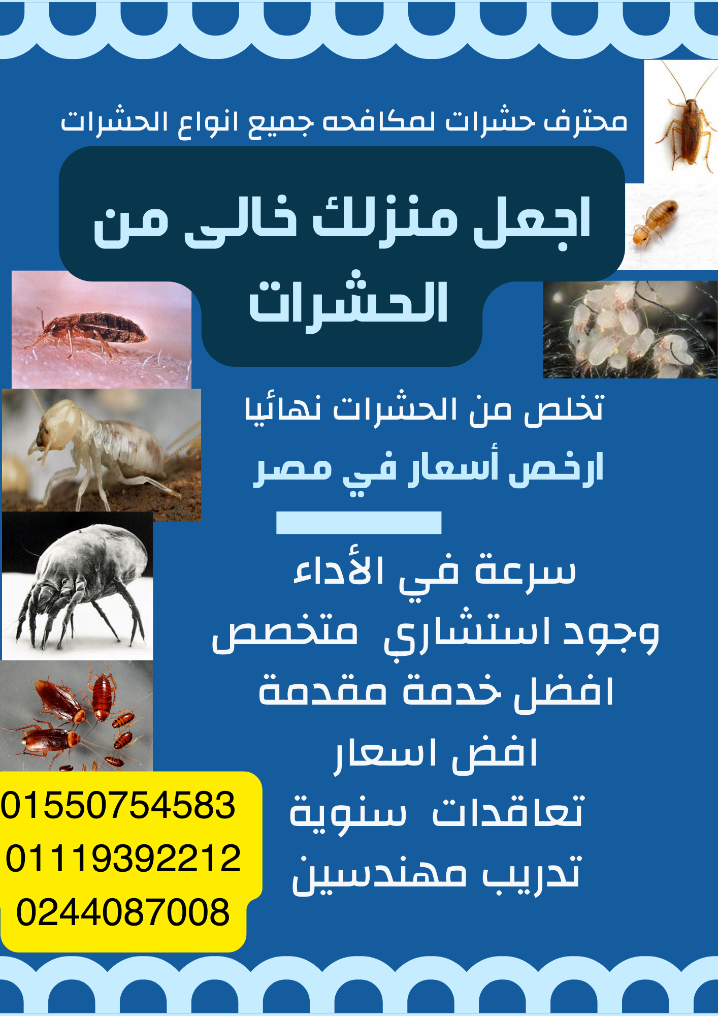 تدريب. استشارات. رش حشرات
