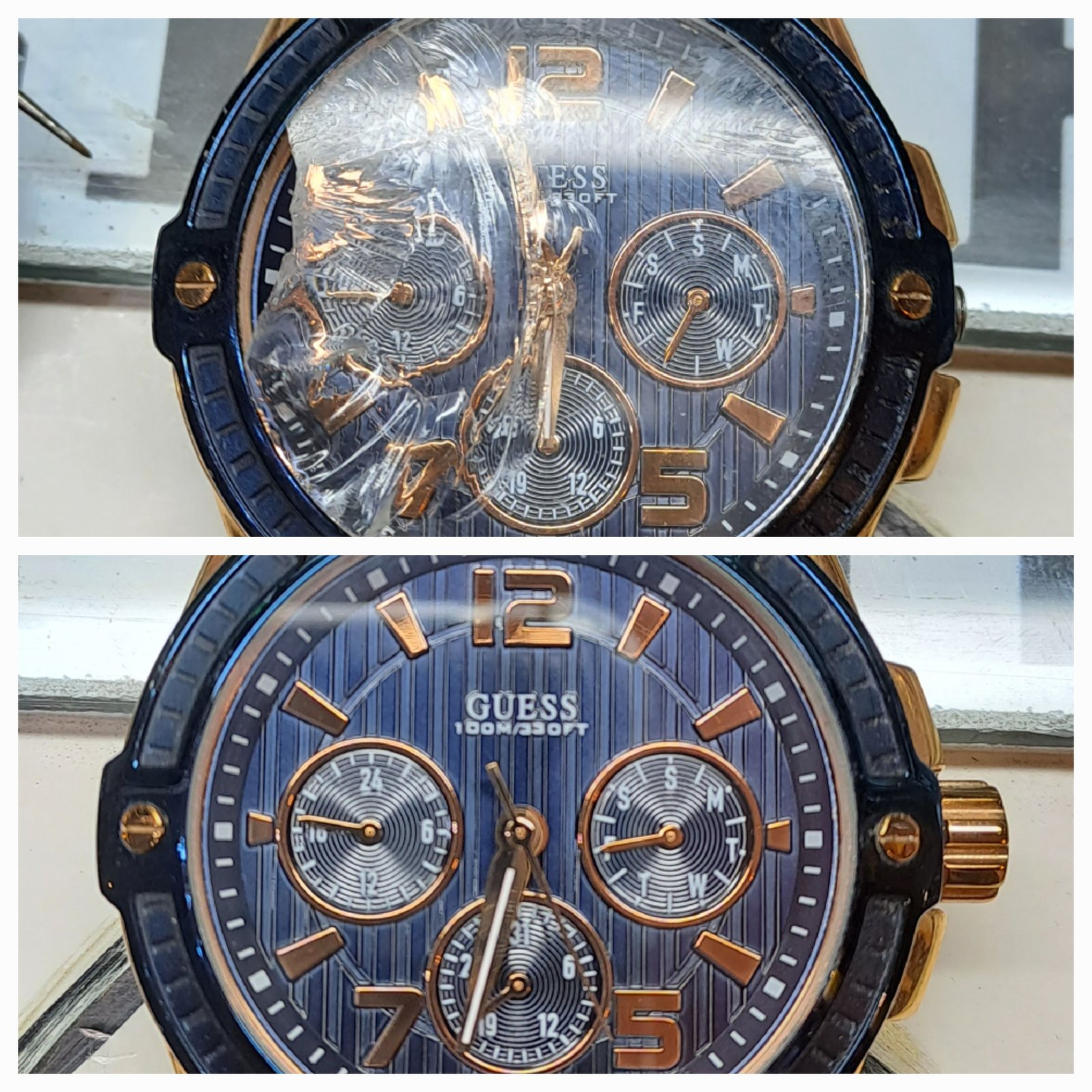 زجاج الساعه مكسور تعالي لبيت الساعات🤗